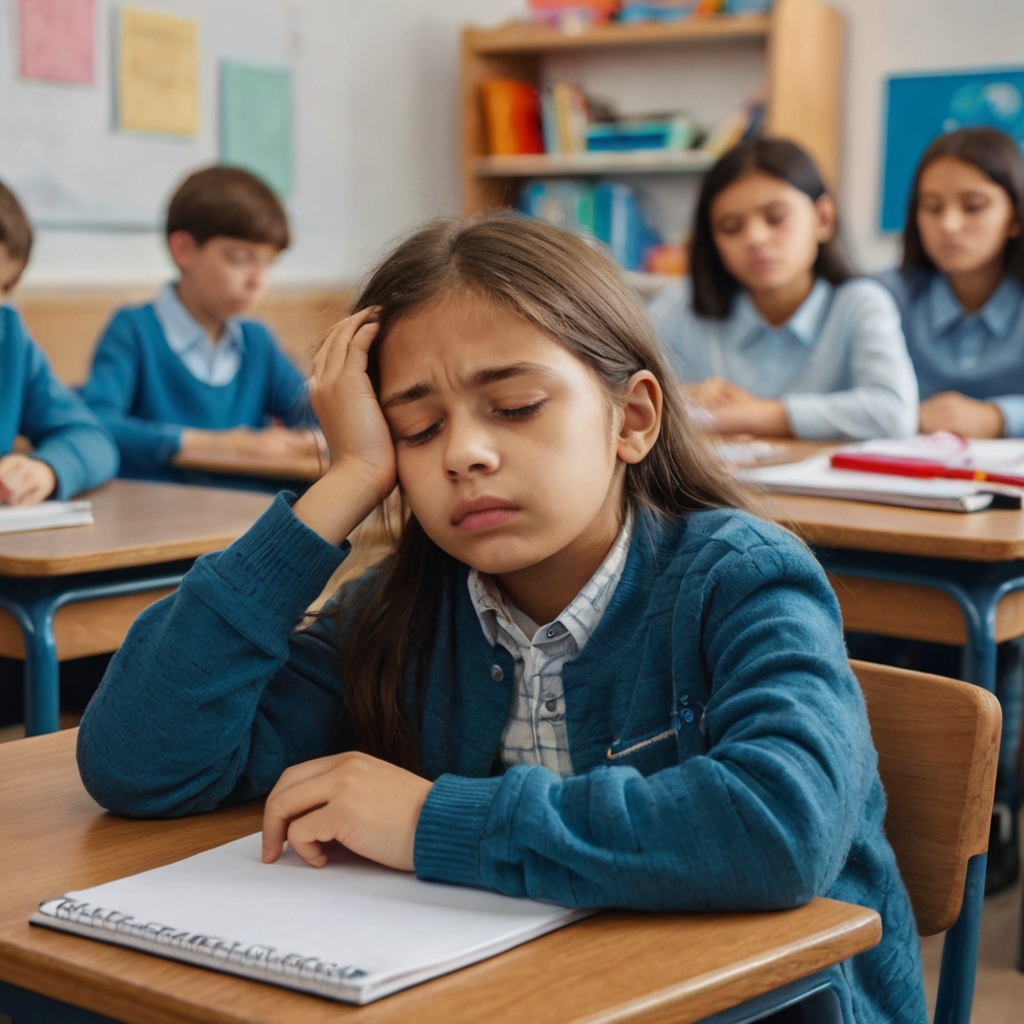 Eleva obosita la scoala in timpul orelor